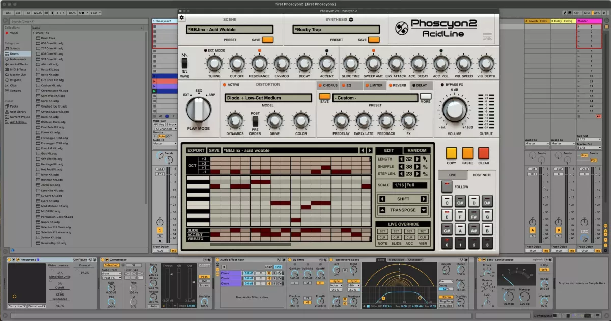 How to make the perfect acid bass sound with Phoscyon 2, the best TB303 emulation around
